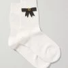 GUCCI Socken Aus Einer Baumwollmischung Mit Schleife ,Weiß