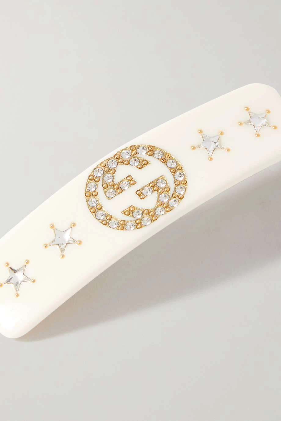 GUCCI Verzierte Haarspange Aus Harz ,Creme 4 GUCCI Verzierte Haarspange Aus Harz ,Creme – Bild 4