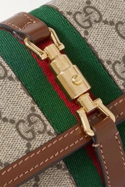 GUCCI Jackie 1961 Bedruckte Schultertasche Aus Beschichtetem Canvas Mit Webband Und Lederbesätzen ,Braun 9 GUCCI Jackie 1961 Bedruckte Schultertasche Aus Beschichtetem Canvas Mit Webband Und Lederbesätzen ,Braun -Gucci Verkäufe w920 q60 2696