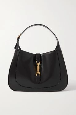 GUCCI Jackie 1961 Mittelgroße Schultertasche Aus Leder ,Schwarz