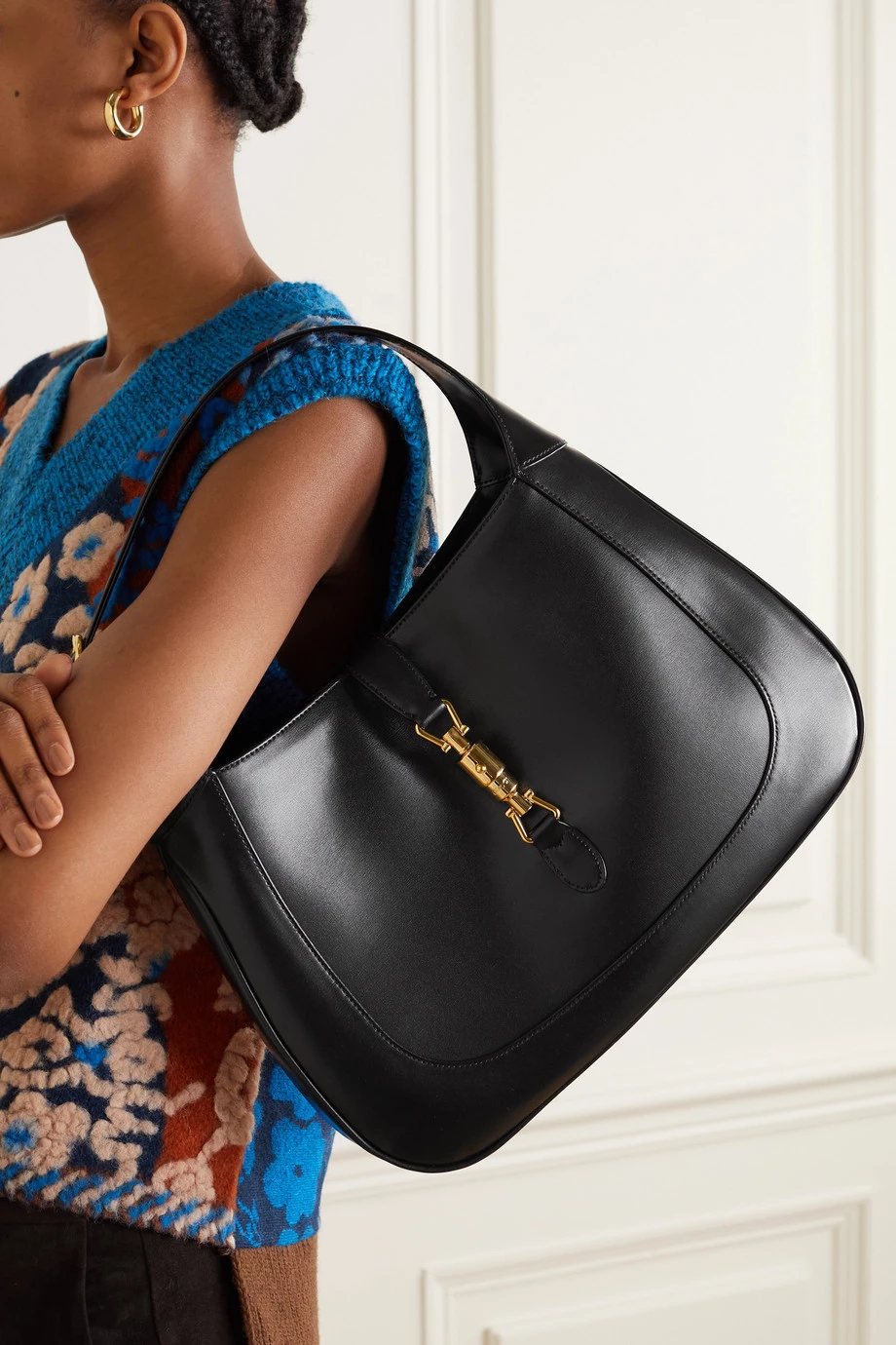 GUCCI Jackie 1961 Mittelgroße Schultertasche Aus Leder ,Schwarz 2 GUCCI Jackie 1961 Mittelgroße Schultertasche Aus Leder ,Schwarz – Bild 2