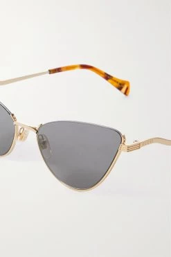 GUCCI EYEWEAR Goldfarbene Sonnenbrille Mit Cat-Eye-Rahmen -Gucci Verkäufe w920 q60 2744