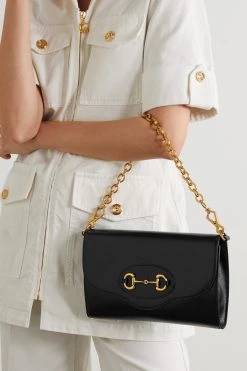 GUCCI Horsebit 1955 Schultertasche Aus Strukturiertem Leder ,Schwarz 11 GUCCI Horsebit 1955 Schultertasche Aus Strukturiertem Leder ,Schwarz -Gucci Verkäufe w920 q60 2783