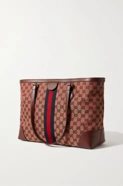 GUCCI Ophidia Mittelgroße Tote Aus Canvas Mit Besatz Aus Leder ,Burgunder -Gucci Verkäufe w920 q60 2818
