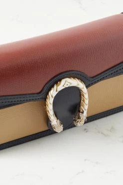 GUCCI Dionysus Super Mini Schultertasche Aus Leder In Colour-Block-Optik ,Navy -Gucci Verkäufe w920 q60 2835