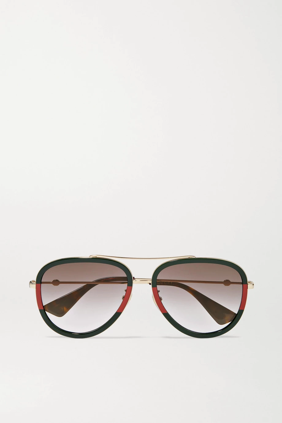 GUCCI EYEWEAR Pop Web Pilotensonnenbrille Aus Azetat Mit Goldfarbenen Details ,Braun 1 GUCCI EYEWEAR Pop Web Pilotensonnenbrille Aus Azetat Mit Goldfarbenen Details ,Braun