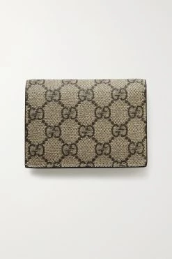 GUCCI GG Marmont Petite Portemonnaie Aus Strukturiertem Leder Und Bedrucktem Beschichtetem Canvas ,Altrosa -Gucci Verkäufe w920 q60 2866