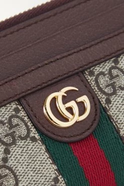 GUCCI Ophidia Bedrucktes Portemonnaie Aus Beschichtetem Canvas Mit Besätzen Aus Strukturiertem Leder ,Beige -Gucci Verkäufe w920 q60 2881