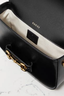 GUCCI Horsebit 1955 Schultertasche Aus Strukturiertem Leder ,Schwarz -Gucci Verkäufe w920 q60 2891