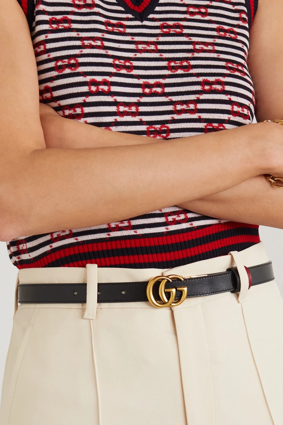 GUCCI Wendbarer Gürtel Aus Leder ,Schwarz 2 GUCCI Wendbarer Gürtel Aus Leder ,Schwarz – Bild 2