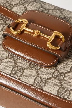 GUCCI Horsebit 1955 Mini Schultertasche Aus Beschichtetem Canvas Mit Print Und Lederbesätzen ,Braun 10 GUCCI Horsebit 1955 Mini Schultertasche Aus Beschichtetem Canvas Mit Print Und Lederbesätzen ,Braun -Gucci Verkäufe w920 q60 2928