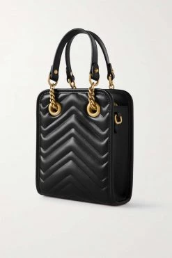 GUCCI GG Marmont 2.0 Schultertasche Aus Gestepptem Leder ,Schwarz -Gucci Verkäufe w920 q60 294