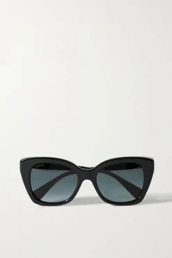 GUCCI EYEWEAR Sonnenbrille Mit Cat-Eye-Rahmen Aus Azetat ,Schwarz