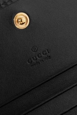 GUCCI Horsebit 1955 Portemonnaie Aus Leder ,Schwarz -Gucci Verkäufe w920 q60 3020