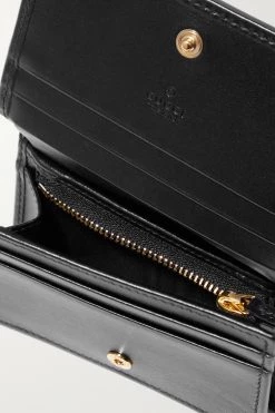 GUCCI Horsebit 1955 Portemonnaie Aus Leder ,Schwarz -Gucci Verkäufe w920 q60 3021