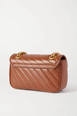 GUCCI GG Marmont Mini Schultertasche Aus Gestepptem Leder ,Braun -Gucci Verkäufe w920 q60 3040