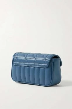 GUCCI GG Marmont Super Mini Schultertasche Aus Gestepptem Leder ,Blau -Gucci Verkäufe w920 q60 307