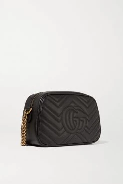 GUCCI GG Marmont Camera Kleine Schultertasche Aus Gestepptem Leder ,Schwarz -Gucci Verkäufe w920 q60 3088