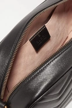 GUCCI GG Marmont Camera Kleine Schultertasche Aus Gestepptem Leder ,Schwarz -Gucci Verkäufe w920 q60 3090