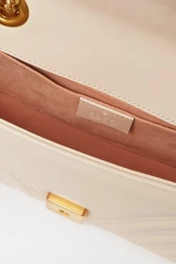 GUCCI GG Marmont Schultertasche Aus Gestepptem Leder ,Weiß -Gucci Verkäufe w920 q60 3096