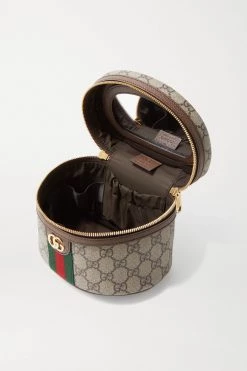 GUCCI Ophidia Kosmetiktasche Aus Beschichtetem Canvas Mit Print Und Besätzen Aus Strukturiertem Leder ,Beige -Gucci Verkäufe w920 q60 3100