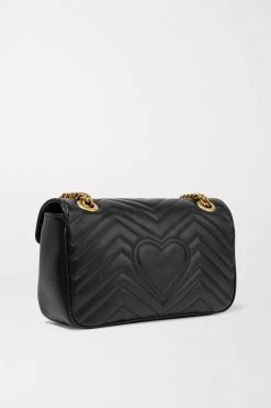 GUCCI GG Marmont Kleine Schultertasche Aus Gestepptem Leder ,Schwarz -Gucci Verkäufe w920 q60 3103