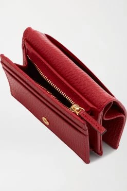 GUCCI + NET SUSTAIN Marmont Petite Portemonnaie Aus Strukturiertem Leder ,Rot -Gucci Verkäufe w920 q60 3114