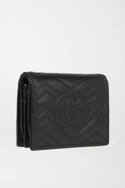 GUCCI GG Marmont Portemonnaie Aus Gestepptem Leder ,Schwarz -Gucci Verkäufe w920 q60 3117