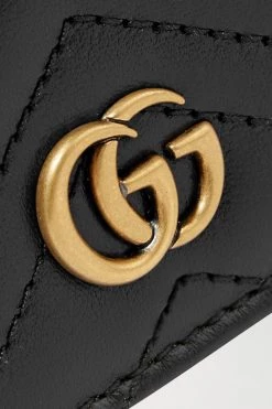 GUCCI GG Marmont Portemonnaie Aus Gestepptem Leder ,Schwarz -Gucci Verkäufe w920 q60 3118