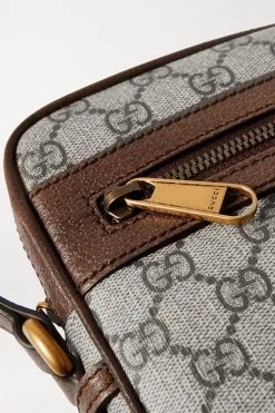 GUCCI Ophidia Kleine Schultertasche Aus Bedrucktem, Beschichtetem Canvas Mit Besatz Aus Strukturiertem Leder ,Beige -Gucci Verkäufe w920 q60 3136