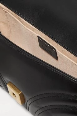 GUCCI GG Marmont Schultertasche Aus Gestepptem Leder ,Schwarz -Gucci Verkäufe w920 q60 3149