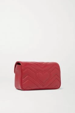 GUCCI GG Marmont Super Mini Schultertasche Aus Gestepptem Leder ,Rot -Gucci Verkäufe w920 q60 3174