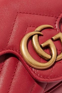 GUCCI GG Marmont Super Mini Schultertasche Aus Gestepptem Leder ,Rot -Gucci Verkäufe w920 q60 3175