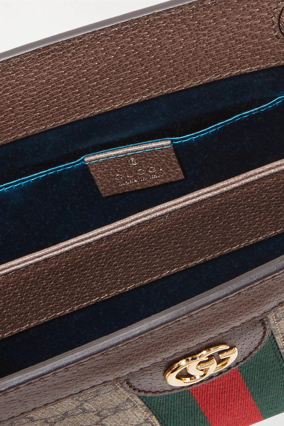 GUCCI Ophidia Bedruckte Schultertasche Aus Beschichtetem Canvas Mit Besätzen Aus Strukturiertem Leder ,Braun 5 GUCCI Ophidia Bedruckte Schultertasche Aus Beschichtetem Canvas Mit Besätzen Aus Strukturiertem Leder ,Braun – Bild 5