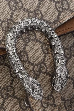 GUCCI Dionysus Kleine Schultertasche Aus Beschichtetem Canvas Mit Print Und Veloursleder ,Taupe -Gucci Verkäufe w920 q60 3195