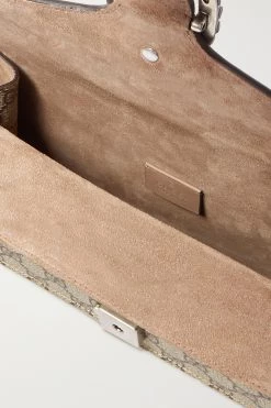 GUCCI Dionysus Kleine Schultertasche Aus Beschichtetem Canvas Mit Print Und Veloursleder ,Taupe -Gucci Verkäufe w920 q60 3196