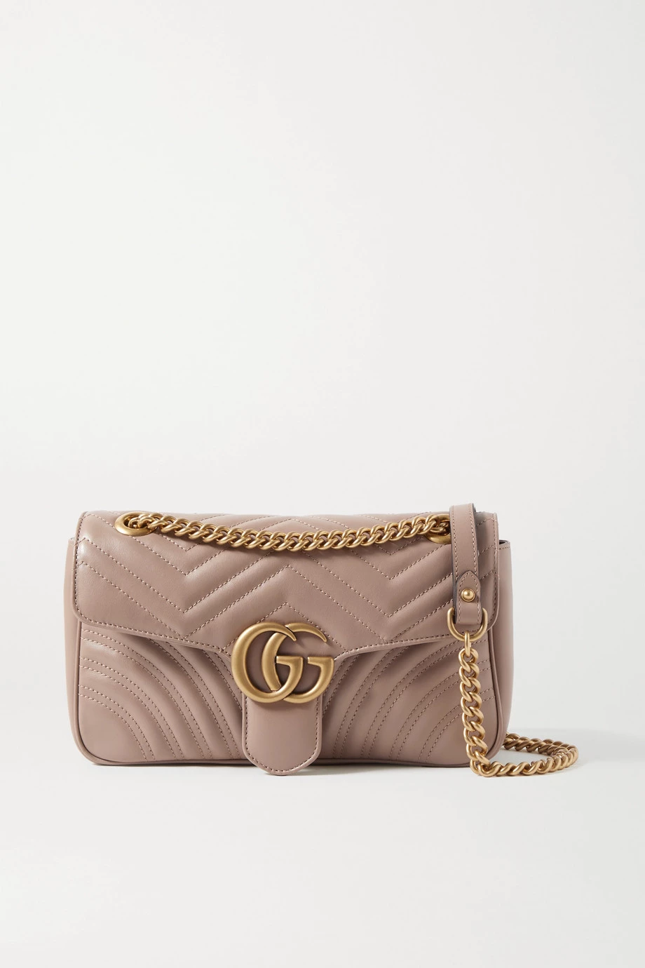 GUCCI GG Marmont Kleine Schultertasche Aus Gestepptem Leder ,Altrosa 1 GUCCI GG Marmont Kleine Schultertasche Aus Gestepptem Leder ,Altrosa