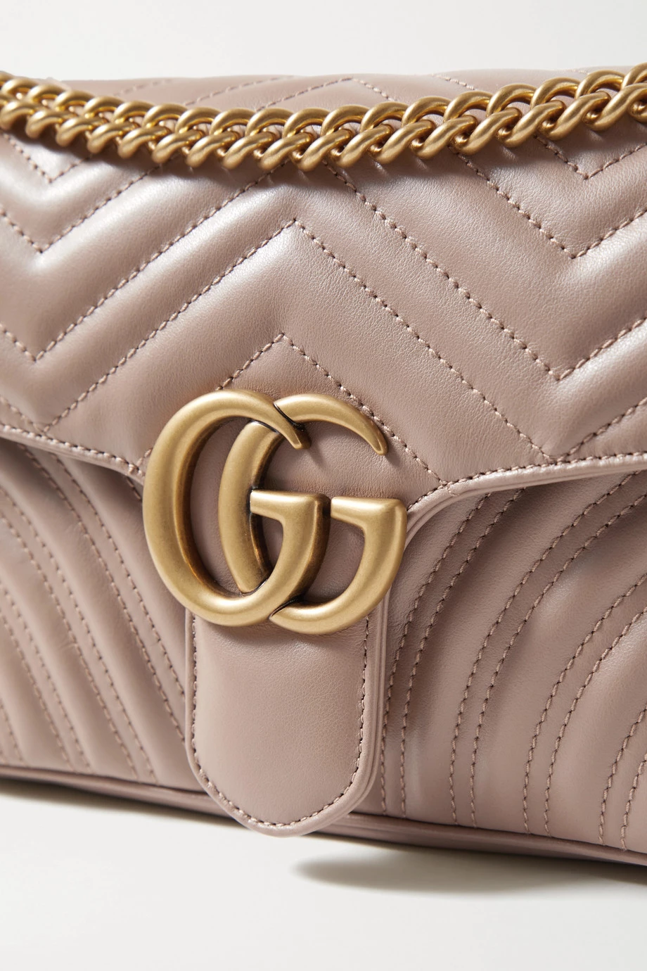 GUCCI GG Marmont Kleine Schultertasche Aus Gestepptem Leder ,Altrosa 4 GUCCI GG Marmont Kleine Schultertasche Aus Gestepptem Leder ,Altrosa – Bild 4