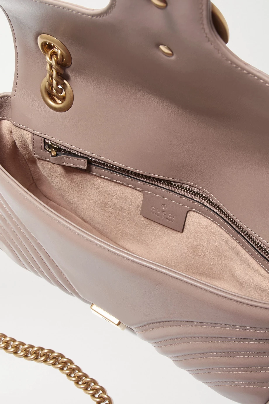 GUCCI GG Marmont Kleine Schultertasche Aus Gestepptem Leder ,Altrosa 5 GUCCI GG Marmont Kleine Schultertasche Aus Gestepptem Leder ,Altrosa – Bild 5