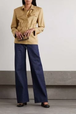 GUCCI Blazer Aus Crêpe ,Braun -Gucci Verkäufe w920 q60 321