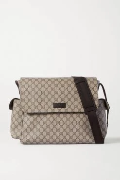 GUCCI Ophidia Bedruckte Wickeltasche Aus Beschichtetem Canvas ,Beige