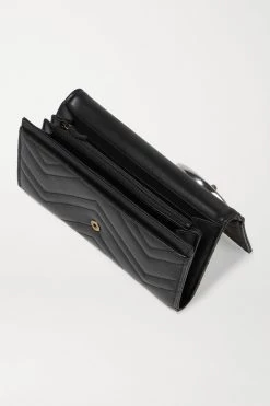 GUCCI GG Marmont Portemonnaie Aus Gestepptem Leder ,Schwarz -Gucci Verkäufe w920 q60 3227