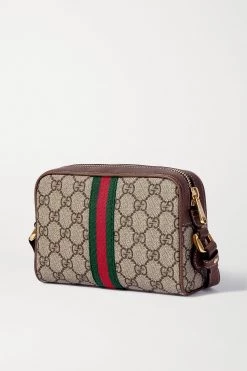 GUCCI Ophidia Kleine Kameratasche Aus Beschichtetem Canvas Mit Print Und Lederbesätzen ,Beige -Gucci Verkäufe w920 q60 3234