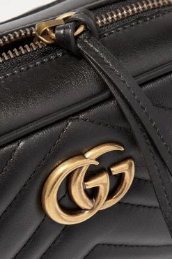 GUCCI GG Marmont Camera Mini Schultertasche Aus Gestepptem Leder ,Schwarz -Gucci Verkäufe w920 q60 3247