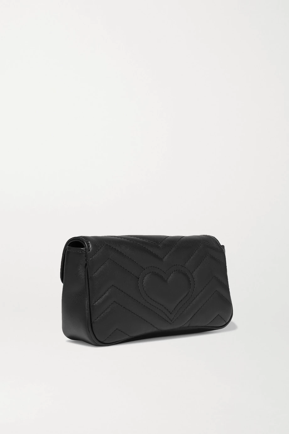 GUCCI GG Marmont Super Mini Schultertasche Aus Gestepptem Leder ,Schwarz 3 GUCCI GG Marmont Super Mini Schultertasche Aus Gestepptem Leder ,Schwarz – Bild 3