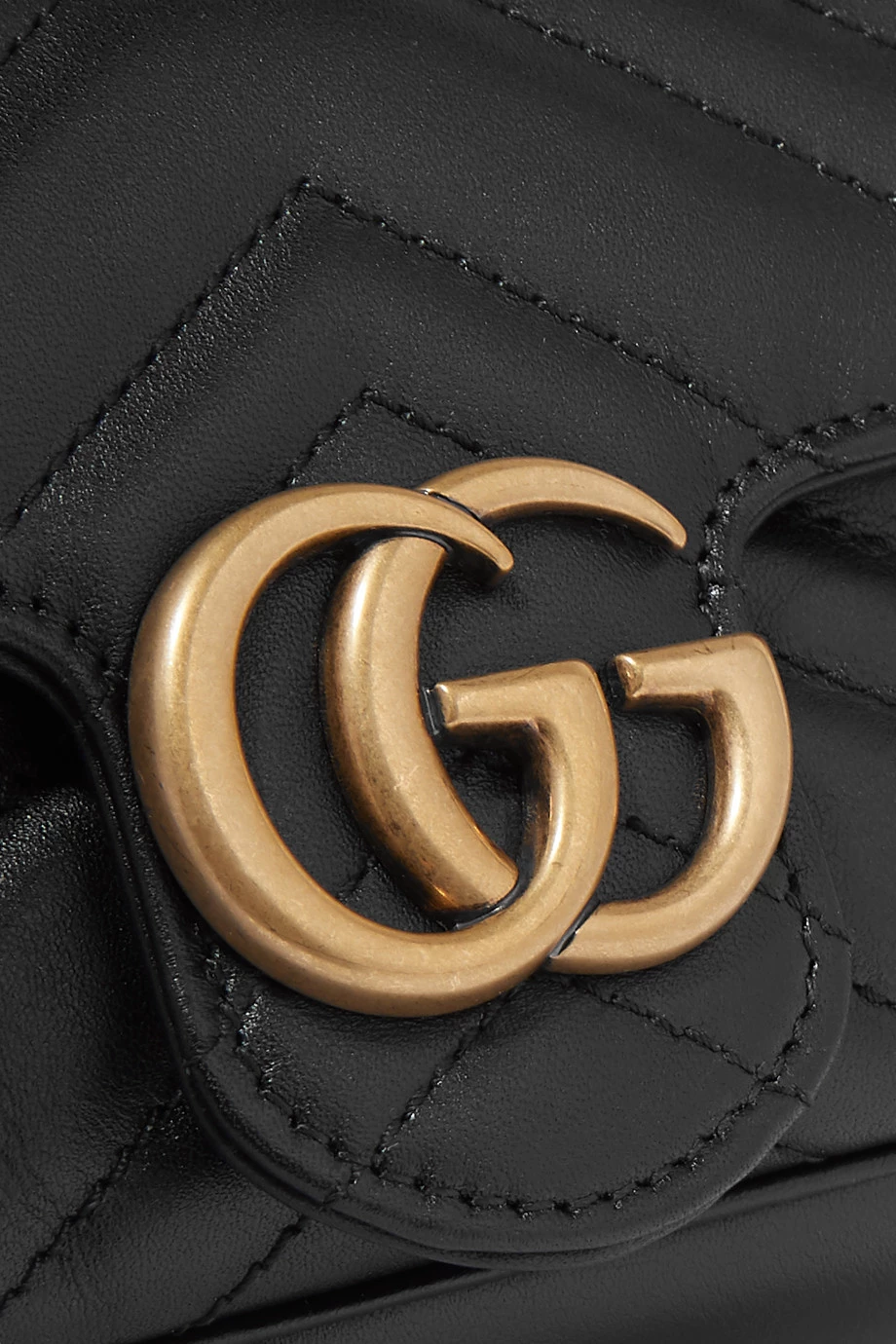 GUCCI GG Marmont Super Mini Schultertasche Aus Gestepptem Leder ,Schwarz 4 GUCCI GG Marmont Super Mini Schultertasche Aus Gestepptem Leder ,Schwarz – Bild 4