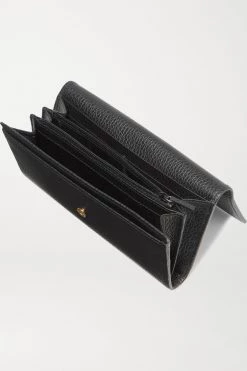 GUCCI + NET SUSTAIN Portemonnaie Aus Strukturiertem Leder ,Schwarz -Gucci Verkäufe w920 q60 3283