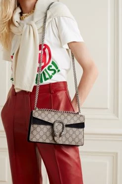 GUCCI Dionysus Kleine Schultertasche Aus Beschichtetem Canvas Mit Print Und Veloursleder ,Beige -Gucci Verkäufe w920 q60 3297