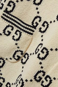 GUCCI Love Parade Minikleid Aus Jacquard-Strick Aus Einer Baumwollmischung ,Creme -Gucci Verkäufe w920 q60 336