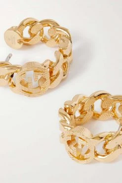 GUCCI Goldfarbene Creolen -Gucci Verkäufe w920 q60 387